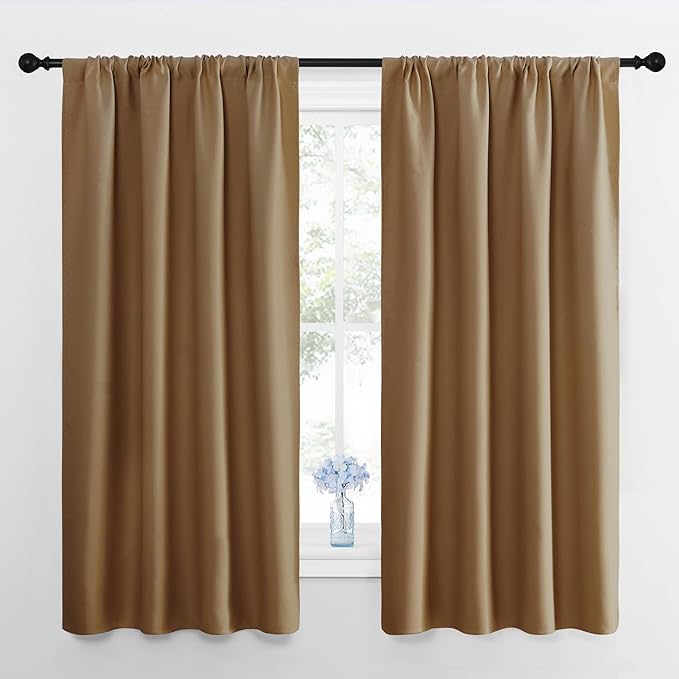 NICETOWN Window Curtains for Bedroom, 2 Panels, W42 x L48 -Inch, Home by NICETOWN