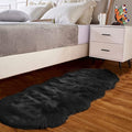 Goolela Black Fluffy Runner Rug 2x6 by Goolela