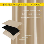 NICETOWN Bedroom Blackout Curtains and Drapes - Image 3