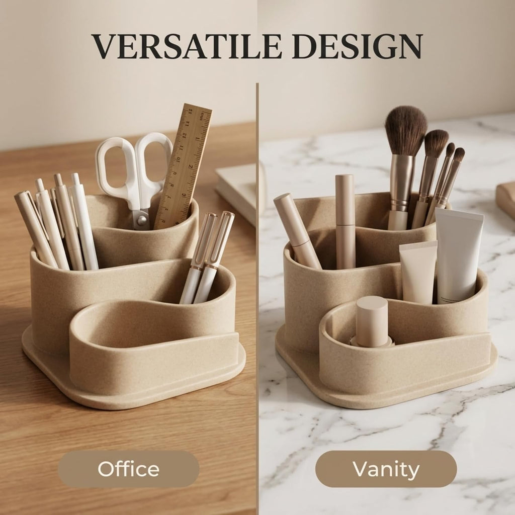 Aesthetic Desk Organizer - Modern Desk Accessories - Boho Pen Holder
