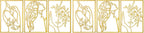 AGIOTA 3 Pcs Gold Metal Wall Decor, Minimalist Floral Women Line Drawing Wall Art, Elegant Abstract Lady Silhouette Metal Wall Hanging for Home Bedroom Living Room