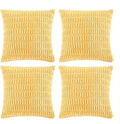 Fancy Homi 4 Packs Yellow Spring Decorative Throw Pillow Covers 16x16 Inch by Fancy+Homi