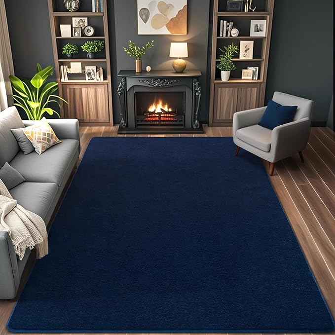 AROGAN Modern Shag Area Rug for Bedroom, 4x6 Feet Washable Rugs for Living Room - Image 3