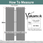 Yakamok 84 Inch Length Blackout Curtains - Image 7