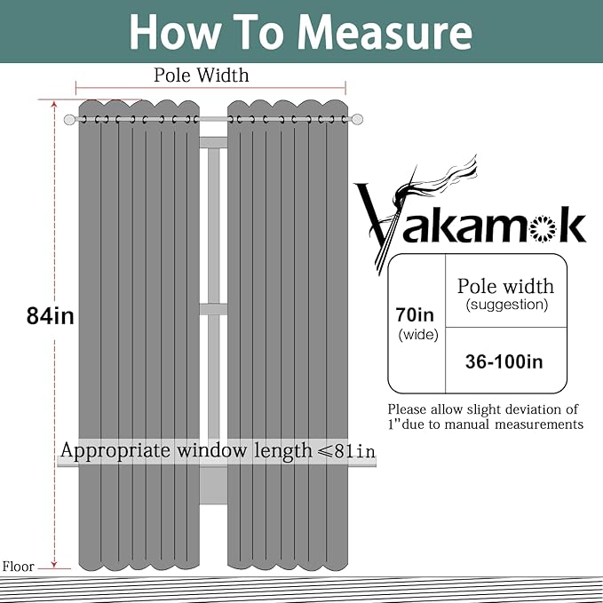 Yakamok Blackout Curtains Room Darkening Thermal Insulated Window Panels - Image 7
