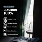 SimpleHome 100% Blackout Curtains - Image 2