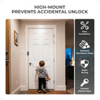 1Pack Door Reinforcement Lock Home Security, Childproof Safety