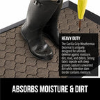 GORILLA GRIP 100% Waterproof All-Season WeatherMAX Doormat, US Designed Natural - Image 4