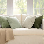 MIULEE Decorative Throw Pillow Covers Set of 4 Summer Light Green Gradient - Image 7