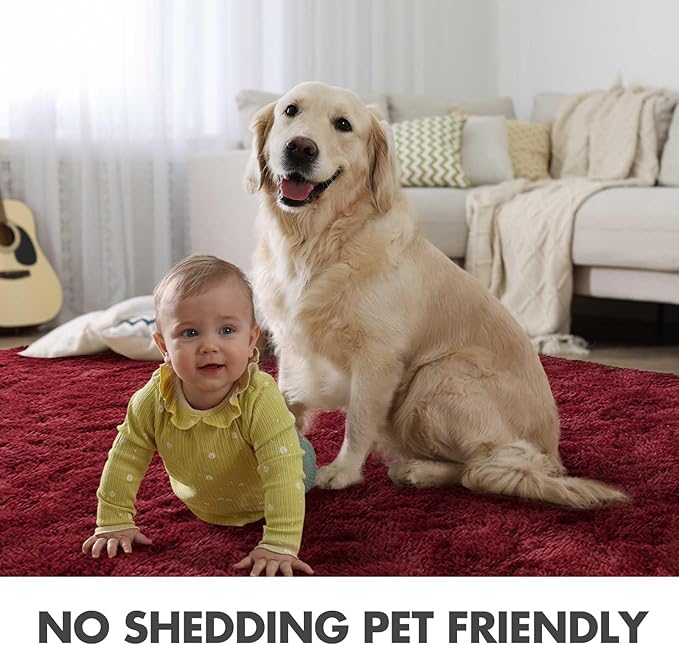 9x12 Ft Extra Large Shag Rugs for Living Room, Ultra Soft Fluffy Furry Area - Image 5