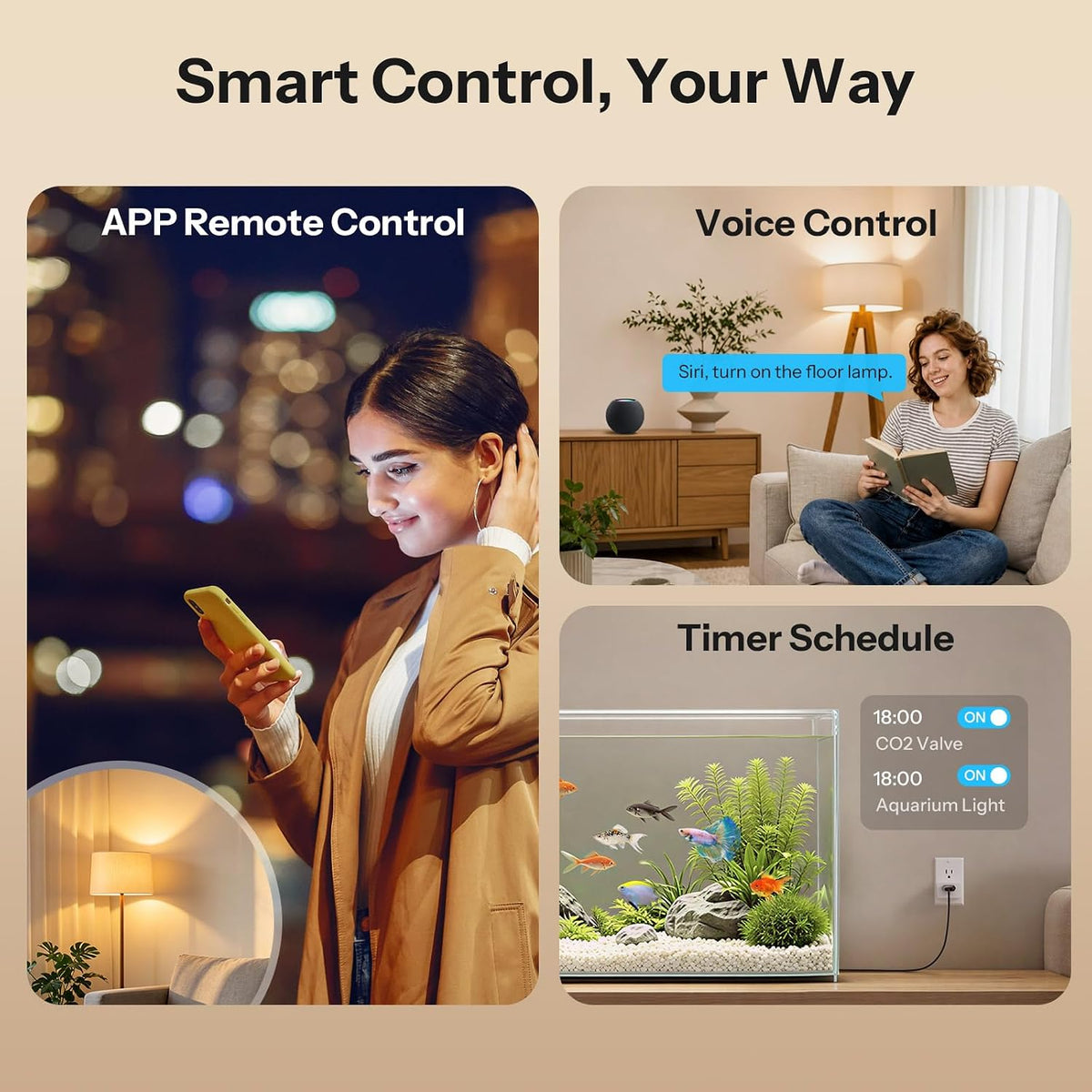 SONOFF S61s Matter Smart Plug 15A Wi-Fi Outlet with Energy Monitoring 4pack