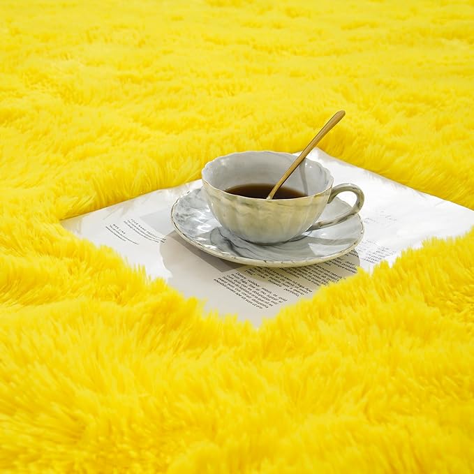 Amearea Premium Soft Fluffy Rug Modern Shag Carpet, 9x12 Feet, Fuzzy Shaggy Rugs - Image 8