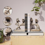 Decorative-Bookends Birds Book-Ends Heavy Duty - Unique Book Ends to Hold Books Heavy Duty Antique Book Stoppers for Shelf Office Desk Books Stand Organizer 2.3 LBS 4.75 * 4 * 6 in Newman House Studio