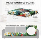 8Pcs Outdoor Cushion Covers, Patio Cushion Covers, Stretch Elastic Slipcovers - Image 2