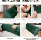 Couch Arm Covers 2 Pcs Sofa Armrest Covers Stretch Couch, Armrest Cover - Image 4