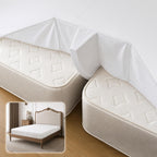 3-in-1 Fitted Sheet Bed Bridge, Split King Gap Filler for Adjustable Bed