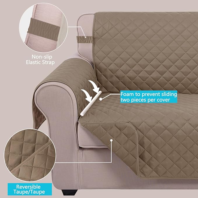 U-NICE HOME 4 Seater Sofa Cover 91 Inch Large Couch Covers - Image 4