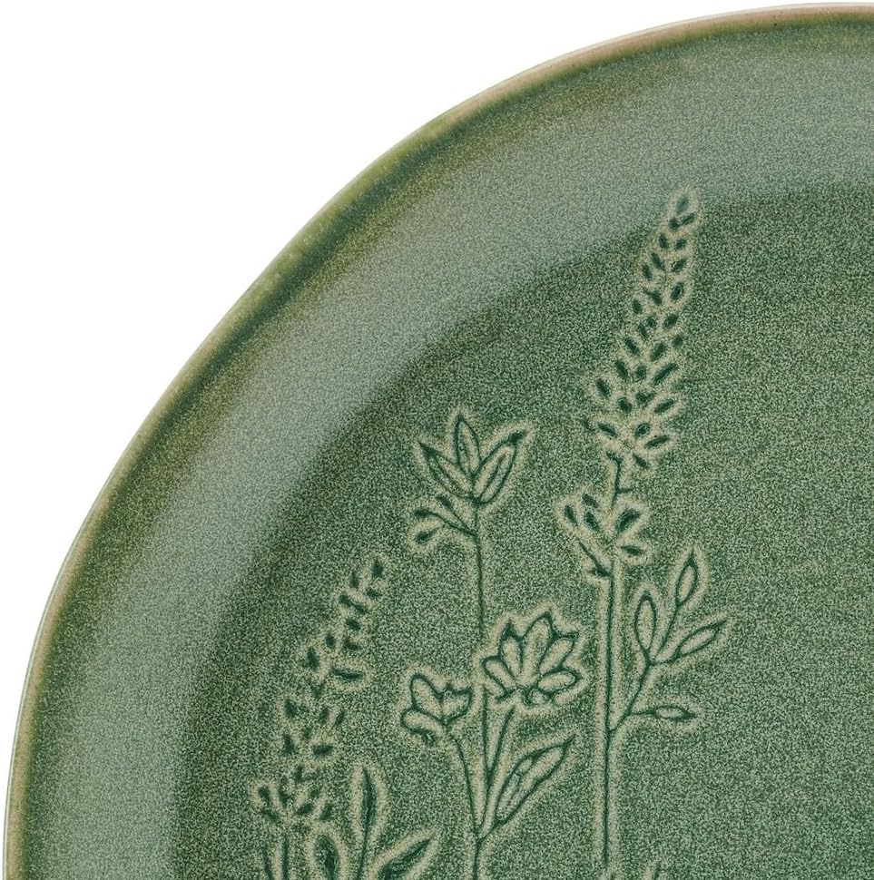 Pfaltzgraff Carrie 12 Piece Dinnerware Set, Service for 4, Green