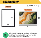 T-SIGN 24x36 Poster Frame - Black Front Snap Frame with Anti-Glare Display