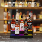 Dethan 2 Tier 15 Inch Liquor Bottle Display Shelf with App & Remote Control