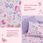 Twin Comforter Set with Sheets for Girls-5 Pieces Twin Bedding Sets Printed