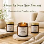 YINUO LIGHT 12 Scented Candles Gift Set, Soy Wax, Amber Glass, 3.5 oz