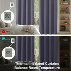 Simplebrand Greyish Purple Blackout Curtains - Image 6