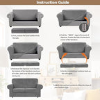 WEERRW Velvet Couch Covers for 2 Cushion Couch Sofa - Image 6