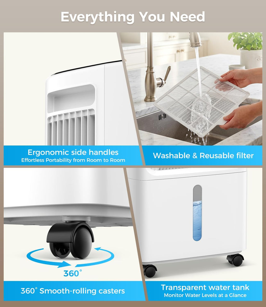36 Pints/D, 2,800 Sq.Ft Dehumidifier for Basement with Drain Hose