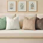 decorUhome Throw Pillow Covers 20x20 Inch Set of 2, Soft Plush Faux Wool Sage - Image 4