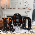 Halloween Decorations-3 Marquee Light up Letters "BOO" Decorative Sign