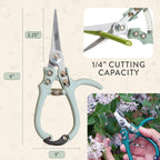 Modern Sprout Pruning Shears - Garden Snips - Herb Scissors - Sage 1-Pack