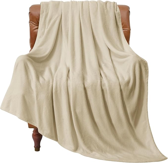 BEDELITE Fleece Blanket Linen Throw Blanket by BEDELITE