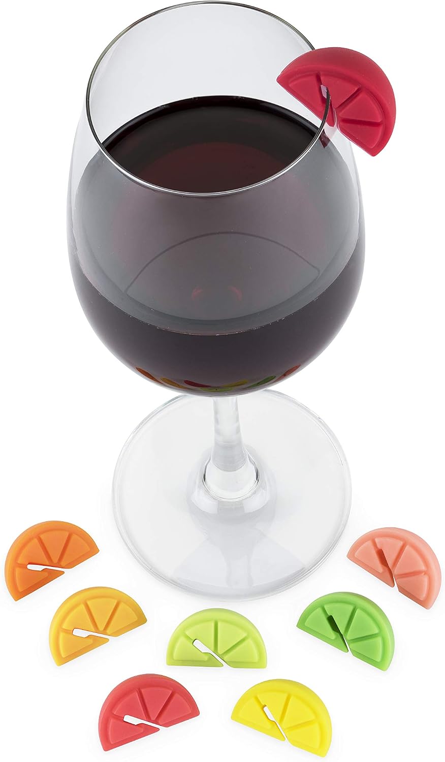 TrueZoo Silicone Drink Charms, Identifier for Drinks, Cocktails, Dinner, Birthday, Wedding, Bachelor Bachelorette Party, Holiday, Game Nights, Movie Night, Picnic, Outdoor, Pool Parties, Home Bar