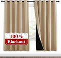 NICETOWN Living Room Completely Shaded Draperies, Privacy Protection & Noise by NICETOWN