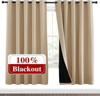 NICETOWN Living Room Completely Shaded Draperies, Privacy Protection & Noise by NICETOWN