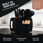 19-Piece Silicone Skitchen Utensils Set, Heat-Resistant Nonstick
