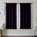 Simplebrand Ava Blackberry Short Blackout Curtains by Simplebrand