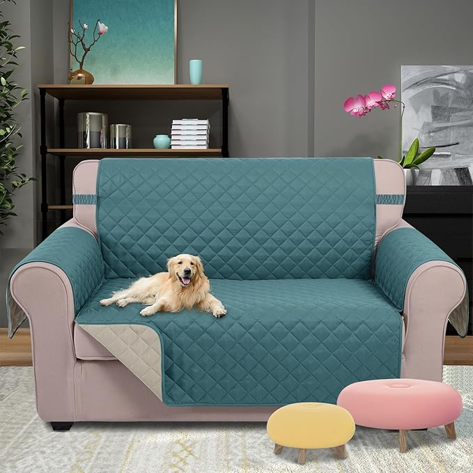 U-NICE HOME Loveseat Sofa Cover Reversible Couch Covers - Image 2