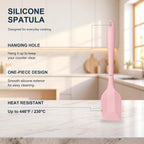 10-Piece Silicone Kitchen Utensil Set with Tongs, Pink