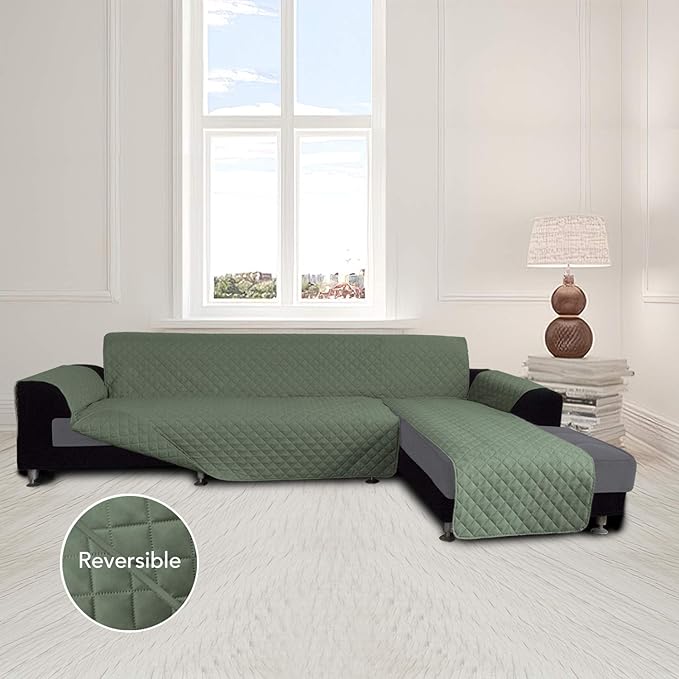 Easy-Going Sofa Slipcover L Shape Sofa Cover Sectional Couch Cover Chaise Cover - Image 2
