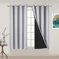 Yakamok 100% Blackout Curtains Energy Saving Thermal Insulated 2 Thick Layers by Yakamok