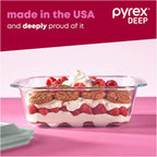 Pyrex Deep 3-Pack Glass Baking Dish Set (9"x13", 7"x11", 8"x8")