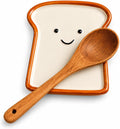 Cute Ceramic Spoon Rest for Stove Top, Toast Spoon Rest for Kitchen Counter