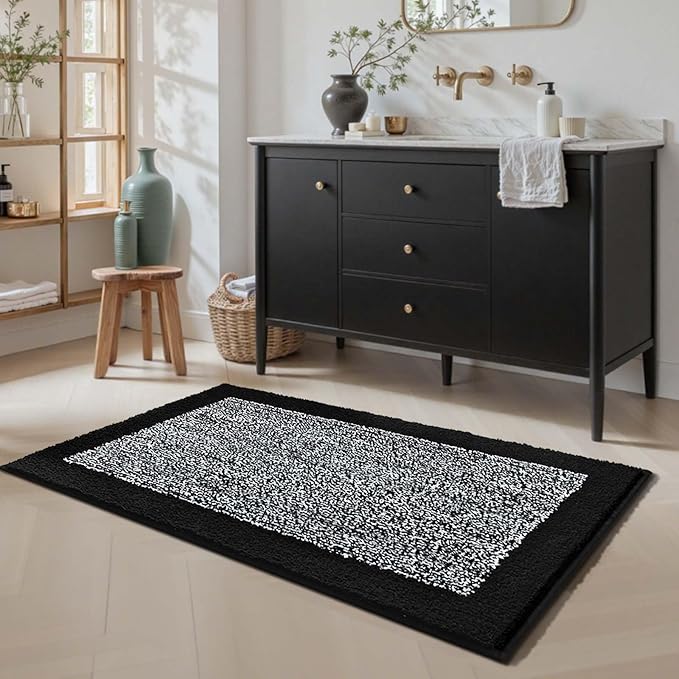 48x24 Long Bathroom Rugs Washable Non Slip, Soft Absorbent Quick Dry Mats - Image 3