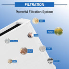 3 Pack 211+ Replacement Filters Compatible with Blue Pure 211+ Air Purifier