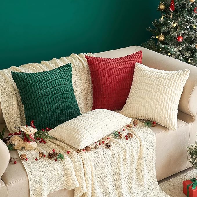 MIULEE Pack of 2 Corduroy Decorative Throw Pillow Covers 20x20 Inch Soft Boho - Image 8