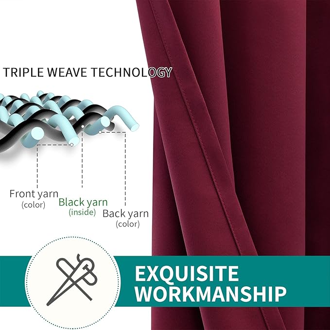 BGment Blackout Curtains for Bedroom - Image 4