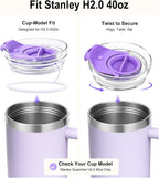 Cold Brew Maker & Infuser Lid Kit for Stanley Quencher H2.0 40oz