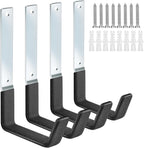 TVKB Garage Hooks Heavy Duty Bike Hooks for Garage Set of 8 Tool Organizers and Storage Wall Mount Storage Tool Holder Hanger for Ladder Garden Hose Shed Shop